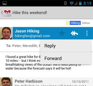 Send email from your phone.